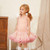 Girls Sling Puffy Solid Color Dress (Color:Dream Pink Size:120)