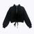 Winter Children Plus Velvet Thickening Sweater Hoodies (Color:Black Size:150cm)