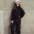 Winter Children Plus Velvet Thickening Sweater Hoodies (Color:Black Size:150cm)