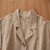 Girls Short-sleeved Single-breasted Jumpsuit (Color:Khaki Size:100)