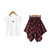 Girls Short Sleeve Top + Skirt Two-piece Suit (Color:Black Size:150) Girls Short Sleeve Top + Skirt Two-piece Suit (Color:Black Size:150)