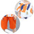 Summer Childrens Fashion Suit Short-sleeved Casual Pants Sportswear (Color:Orange Size:110)