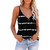 V-neck Striped Sleeveless T-Shirt Camisole for Ladies (Color:Black Size:XL) V-neck Striped Sleeveless T-Shirt Camisole for Ladies (Color:Black Size:XL)
