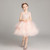 Sleeveless Short Lace Princess Dress Pettiskirt Performance Formal Dress for Girls (Color:Baby Pink Size:150cm)