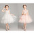 Sleeveless Short Lace Princess Dress Pettiskirt Performance Formal Dress for Girls (Color:Baby Pink Size:160cm)