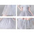 Long Five-pointed Star Pattern Lace Princess Dress Pettiskirt Performance Formal Dress for Girls (Color:White Size:110cm)