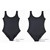 Four-layer Leak-proof And Water-absorbent Physiological Underwear One-piece Swimsuit For Women (Color:Black Size:XL)