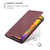 For Galaxy M30S / M21 CaseMe-013 Multifunctional Horizontal Flip Leather Case with Card Slot & Holder & Wallet(Wine Red)