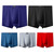 2 PCS Men Modal High Waist Breathable Boxer Underwear (Color:Red Size:XXXXXXL)