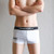 Men Solid Color Slim Breathable Boxer Underwear (Color:White Size:M) Men Solid Color Slim Breathable Boxer Underwear (Color:White Size:M)