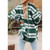 Lapel Long Sleeve Flannel Check Shirt Loose Casual Cardigan Jacket for Ladies (Color:Green Size:M) Lapel Long Sleeve Flannel Check Shirt Loose Casual Cardigan Jacket for Ladies (Color:Green Size:M)