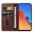 For Xiaomi Redmi 12 4G Magnetic Closure Leather Phone Case(Brown)