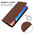 For Xiaomi Redmi 12 4G Magnetic Closure Leather Phone Case(Brown)