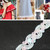 ZP0003015 Wave Shape Sequins Lace Belt DIY Clothing Accessories, Length: 25m, Width: 1.5cm(White)
