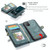 For Galaxy A51 4G CaseMe-008 Detachable Multifunctional Horizontal Flip Leather Case with Card Slot & Holder & Zipper Wallet & Photo Frame(Blue)