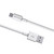 WK WDC-117 3A Micro USB Fast Charging Charging Cable, Length: 1.2m(White)