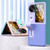For OPPO Find N3 Flip Wrist-strap Plain Leather Phone Case(Black)