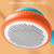 Cat Hair Removal Needle Comb Pet Cleaning Bath Comb(Blue And Orange)