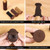 16pcs /Set Non-Slip Table And Chair Protectors Silent And Wear-Resistant Table Pads(Dark Brown)