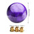 Car Modified Marble Star Gear Head Shifter Cover with Adapter (Purple)