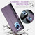 For Xiaomi 13 Lite CaseMe 023 Butterfly Buckle Litchi Texture RFID Anti-theft Leather Phone Case(Pearly Purple)
