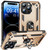 For iPhone 15 Pro Max Shockproof TPU + PC Phone Case with Holder(Gold)