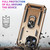 For iPhone 15 Pro Max Shockproof TPU + PC Phone Case with Holder(Gold)