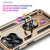 For iPhone 15 Pro Max Shockproof TPU + PC Phone Case with Holder(Gold)