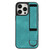 For iPhone 14 Pro Max Wristband Holder Leather Back Phone Case(Green) For iPhone 14 Pro Max Wristband Holder Leather Back Phone Case(Green)