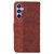 For Samsung Galaxy S23 FE 5G Geometric Embossed Leather Phone Case(Brown)