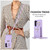 For Samsung Galaxy S21 5G Vertical Card Bag Ring Holder Phone Case with Dual Lanyard(Purple)