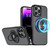 For iPhone SE 2022 / SE 2020 / 8 Rotating Ring Magnetic Holder Phone Case(Black)
