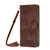 For iPhone 13 Pro Max Dream Triangle Leather Phone Case with Lanyard(Brown)