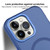 For iPhone 14 MagSafe Frosted Translucent Mist Phone Case(Royal Blue)