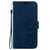 For iPhone XR Little Tiger Embossed Leather Phone Case(Dark Blue)