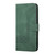 For iPhone 15 Cubic Skin Feel Flip Leather Phone Case(Green)