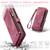For Samsung Galaxy S23 FE CaseMe 008 Multifunctional Zipper Wallet Phone Leather Case(Red)