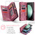 For Samsung Galaxy S23 FE CaseMe 008 Multifunctional Zipper Wallet Phone Leather Case(Red)