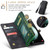 For Samsung Galaxy S23 FE CaseMe 008 Multifunctional Zipper Wallet Phone Leather Case(Black)