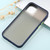 For iPhone 12 mini Skin Feel Series Shockproof Frosted TPU + PC Protective Case(Navy Blue)