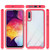 For Samsung Galaxy A50 Starry Sky Solid Color Series Shockproof PC + TPU Protective Case(Purple)