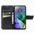 For Motorola Moto G54 5G Butterfly Love Flower Embossed Leather Phone Case(Black)