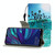 For  Huawei Honor 10i / 20i Colored Drawing Horizontal Flip Leather Case with Holder & Card Slot & Wallet(Blue Coconut Grove)