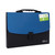 ChuangSheng A4 Hand Ventilation Piano Bag Student Document Storage Plastic Folder(8031 Blue Cover Black)