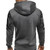 Men Loose Print Hoodie Sport Sweatshirt Set (Color:Grey Size:XXL)