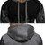 Men Loose Print Hoodie Sport Sweatshirt Set (Color:Grey Size:XXL)