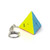 2 PCS Mini Keychain Magic Cube Decompression Toy Pyramid Keychain