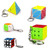 2 PCS Mini Keychain Magic Cube Decompression Toy Pyramid Keychain