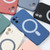 For iPhone 12 Silicone Full Coverage Shockproof Magsafe Case(Light Purple)