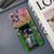 For iPhone 12 Pro Precise Hole Oil Painting Pattern PC Phone Case(Peach Blossom)